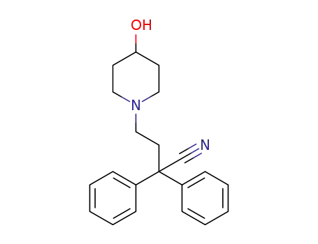 Molecular Structure of 1412903-08-2 (4-(4-hydroxy-1-piperidyl)-2,2-diphenylbutanenitrile)