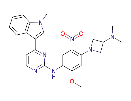 N-(2-methoxy-4-(3-(dimethylamino)cycloazan-1-yl)-5-nitrophenyl)-4-(1-methyl-1H-indol-3-yl)pyrimidine-2-amine