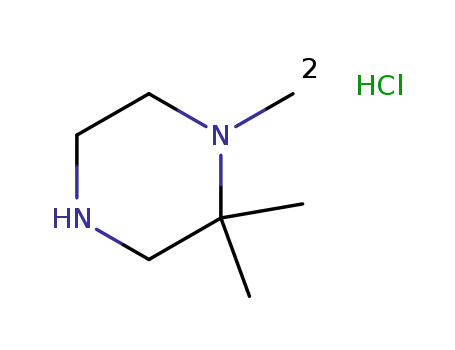 Molecular Structure of 932047-03-5 (1,2,2-Trimethylpiperazine hydrochloride)