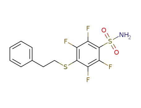 2,3,5,6-tetrafluoro-4-[(2-phenylethyl)thio]benzenesulfonamide