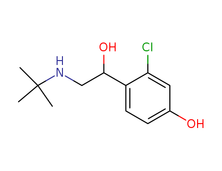 1-(2-chloro-4-hydroxyphenyl)-tert-butylaminoethanol