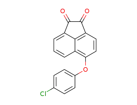 Molecular Structure of 1422531-71-2 (5-(4-chlorophenoxy)acenaphthenequinone)