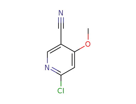 Molecular Structure of 1187190-69-7 (6-Chloro-4-methoxypyridine-3-carbonitrile)