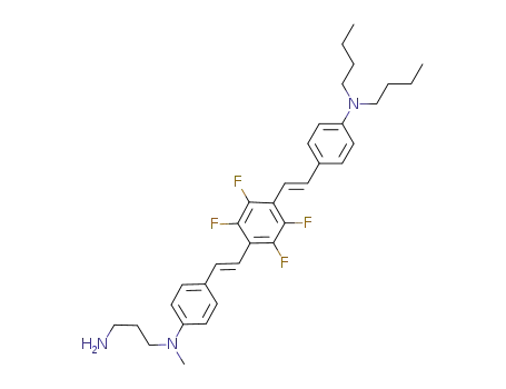 N<SUP>1</SUP>-(4-(4-(4-(dibutylamino)styryl)-2,3,5,6-tetrafluorostyryl)phenyl)-N<SUP>1</SUP>-methylpropane-1,3-diamine