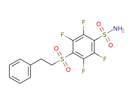 2,3,5,6-tetrafluoro-4-[(2-phenylethyl)sulfonyl]benzenesulfonamide