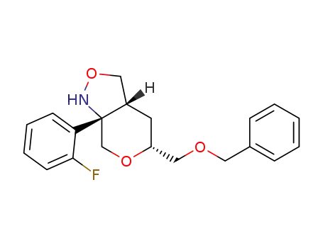 (3aR,5R,7aS)-5-[(benzyloxy)methyl]-7a-(2-fluorophenyl)hexahydro-1H-pyrano[3,4-c][1,2]oxazole