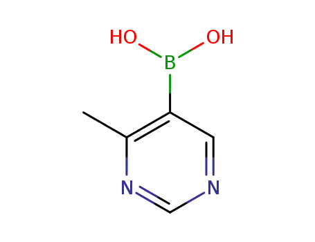 Molecular Structure of 1337912-87-4 (B-(4-Methyl-5-pyriMidinyl)Boronic acid)