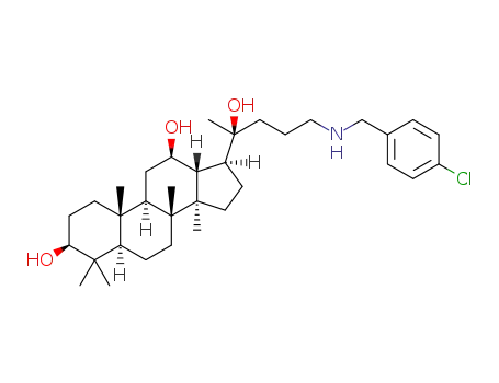 (3S,8R,10R,12R,14R,17S)-17-((S)-5-((4-chlorobenzyl)amino)-2-hydroxypentan-2-yl)-4,4,8,10,14-pentamethylhexadecahydro-1H-cyclopenta[a]phenanthrene-3,12-diol