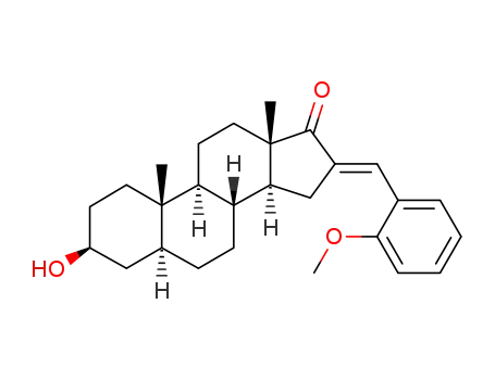 Molecular Structure of 1428382-40-4 ((E)-16-(2-methoxyphenyl)methylidene-trans-androsterone)