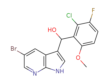 5-bromo-3-[(2-chloro-3-fluoro-6-methoxyphenyl)-hydroxymethyl]-1H-pyrrolo[2,3-b]pyridine