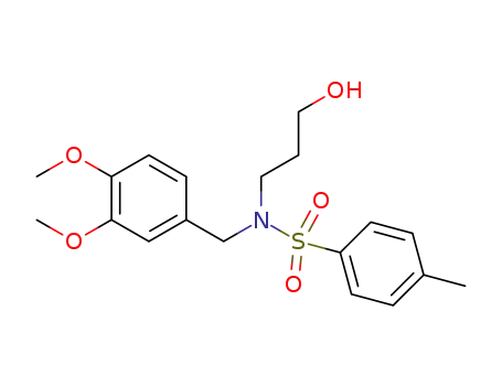 N-(3-hydroxypropyl)-N-(3,4-dimethoxybenzyl)-4-methylbenzenesulfonamide