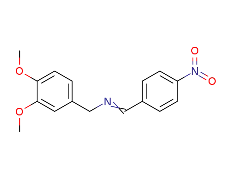 Molecular Structure of 89652-38-0 (1-(3',4'-dimethoxyphenyl)-3-(4'-nitrophenyl)-2-azaprop-2-ene)