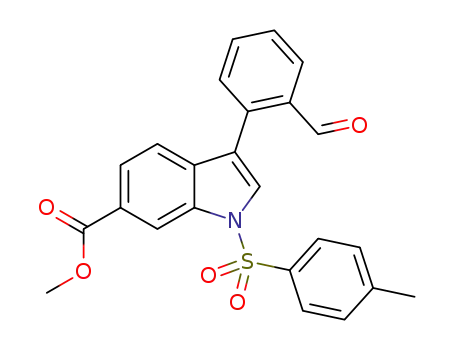 methyl 3-(2-formylphenyl)-1-tosyl-1H-indole-6-carboxylate