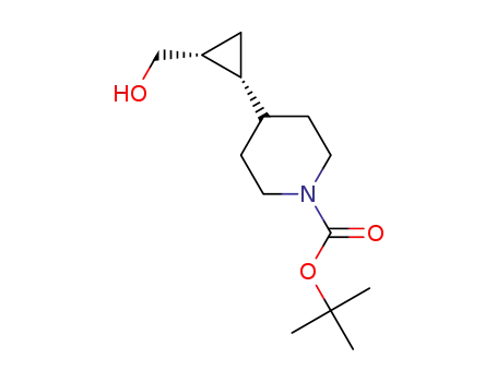 tert-butyl 4-[(1S,2R)-2-(hydroxymethyl)cyclopropyl]piperidine-1-carboxylate