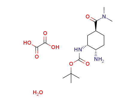 tert-butyl {(1R,2S,5S)-2-amino-5-[(dimethylamino)carbonyl]cyclohexyl}carbamate monooxalate monohydrate
