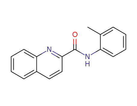 Molecular Structure of 298193-93-8 (N-(2-methylphenyl)quinoline-2-carboxamide)