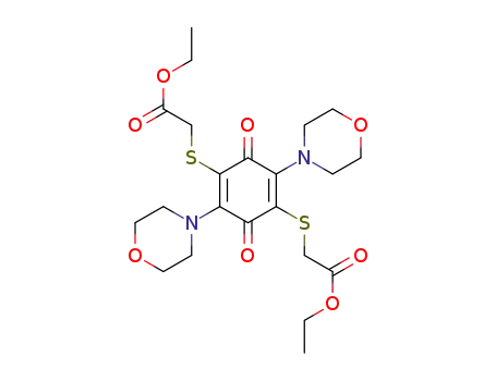 diethyl 2,2'-(2,5-dimorpholino-3,6-dioxocyclohexa-1,4-diene-1,4-diyl)bis(sulfanediyl)diacetate