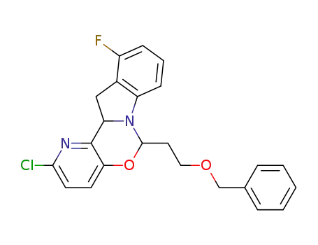 6-(2-(benzyloxy)ethyl)-2-chloro-11-fluoro-12,12a-dihydro-6H-pyrido[2',3':5,6][1,3]oxazino[3,4-a]indole