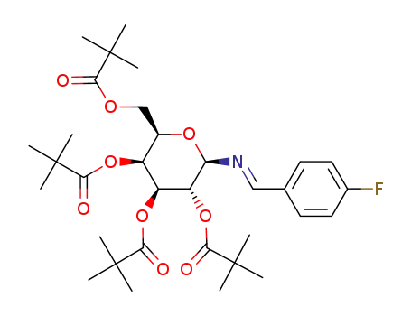 4-fluoro-N-(2,3,4,6-tetra-O-pivaloyl-β-D-galactopyranosyl)benzylideneamine