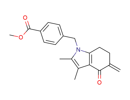 methyl 4-((2,3-dimethyl-5-methylen-4-oxo-4,5,6,7-tetrahydroindol-1-yl)methyl)benzoate