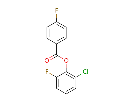 Molecular Structure of 1443037-87-3 (2-chloro-6-fluorophenyl-4-fluorobenzoate)