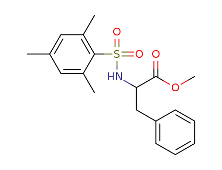 Molecular Structure of 1439462-50-6 (methyl-2-[N-(2,4,6-trimethylbenzenesulfonyl)amino]-3-phenyl-propionate)