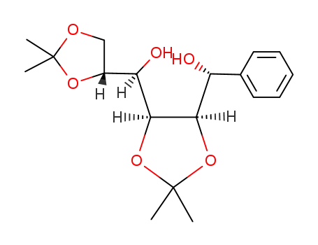 Molecular Structure of 138034-65-8 ((1R)-2,3-5,6-di-O-isopropylidene-1-C-phenyl-D-mannitol)