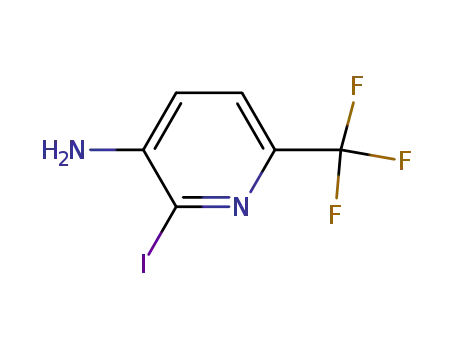 Molecular Structure of 920979-04-0 (3-Amino-2-iodo-6-(trifluoromethyl)-pyridine)
