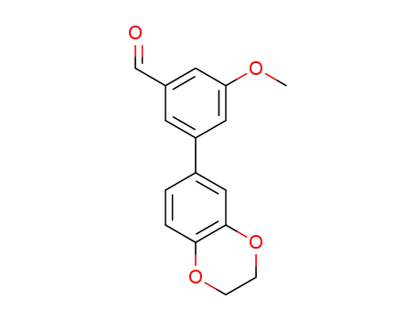 3-(2,3-dihydro-benzo[1,4]dioxin-6-yl)-5-methoxybenzaldehyde