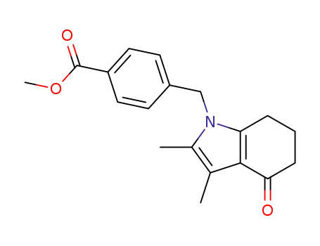 methyl 4-((2,3-dimethyl-4-oxo-4,5,6,7-tetrahydroindol-1-yl)methyl)benzoate