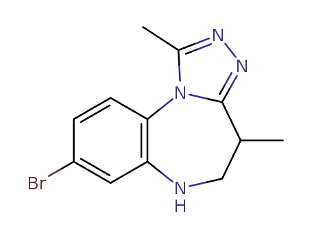 5,6-dihydro-1,4-dimethyl-8-bromo-4H-[1,2,4]triazolo[4,3-a][1,5]benzodiazepine
