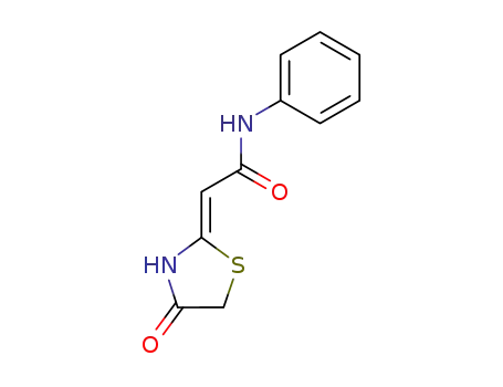 (2Z)-2-(4-oxo-1,3-thiazolidin-2-ylidene)-N-phenylacetamide