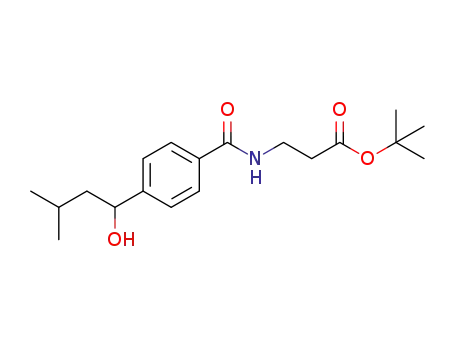 (+/-)-3-[4-(1-hydroxy-3-methyl-butyl)-benzoylamino]-propionic acid tert-butyl ester