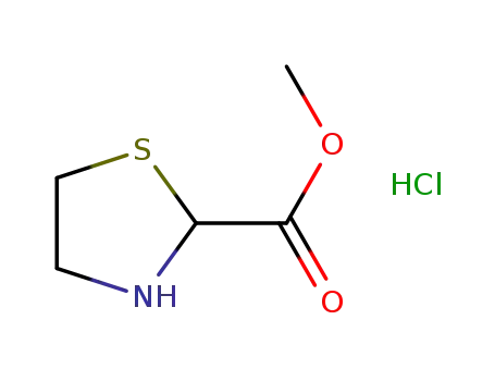 Molecular Structure of 33305-08-7 (METHYL THIAZOLIDINE-2-CARBOXYLATE HYDROCHLORIDE)