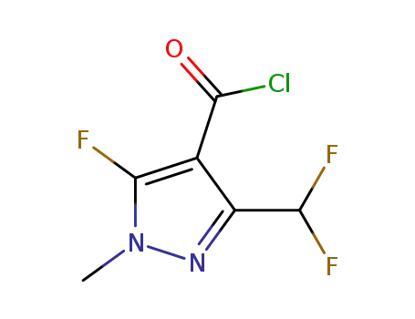 5-fluoro-3-(difluoromethyl)-1-methyl-1H-pyrazole-4-carbonyl chloride