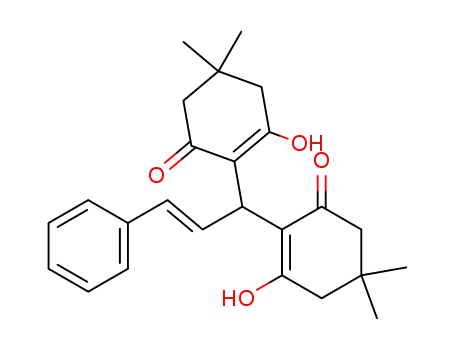2-Cyclohexen-1-one,
2,2'-(3-phenyl-2-propenylidene)bis[3-hydroxy-5,5-dimethyl-, (E)-