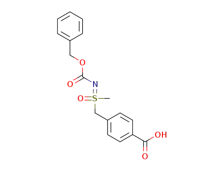 4-((N-((benzyloxy)carbonyl)-S-methylsulfonimidoyl)methyl)benzoic acid