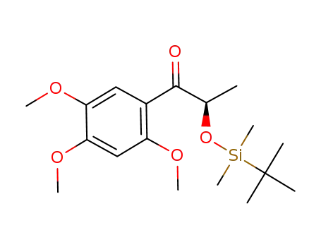 (R)-2-(tert-butyldimethylsilyloxy)-1-(2,4,5-trimethoxyphenyl)propan-1-one