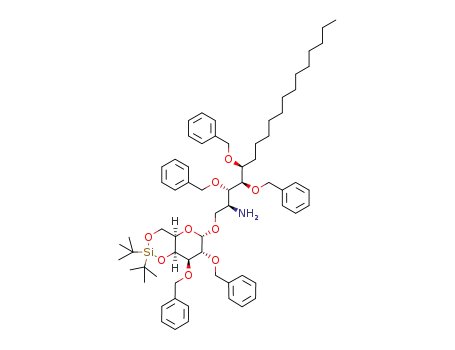 (2S,3S,4R,5S)-2-amino-3,4,5-tris(benzyloxy)octadecyl 2,3-di-O-benzyl-4,6-O-(di-tert-butylsilylene)-α-D-galactopyranoside