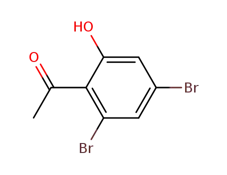 Molecular Structure of 669767-20-8 (Ethanone, 1-(2,4-dibromo-6-hydroxyphenyl)-)