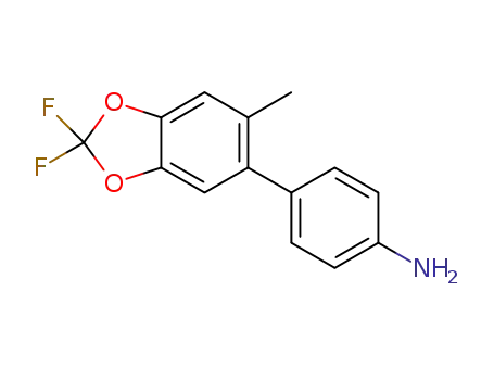 4-(2,2-difluoro-6-methylbenzo[d]1,3-dioxolen-5-yl)aniline