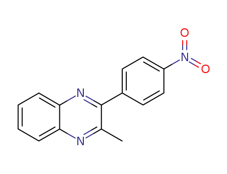 Molecular Structure of 6158-99-2 (2-methyl-3-(4-nitrophenyl)quinoxaline)