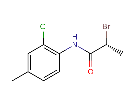 Molecular Structure of 1429642-80-7 ((R)-2-bromo-N-(2-chloro-4-methylphenyl)propanamide)