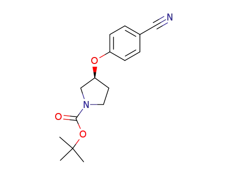 tert-butyl (S)-3-(4-cyanophenoxy)pyrrolidine-1-carboxylate