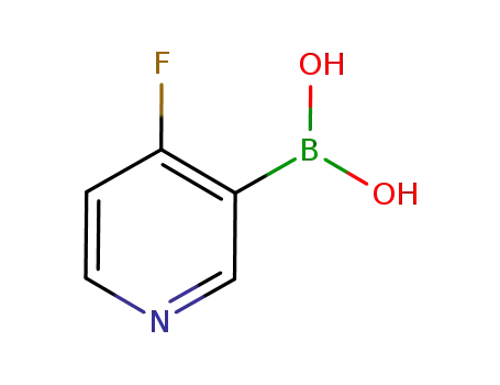 Molecular Structure of 860626-80-8 (4-Fluoropyridine-3-boronic acid)