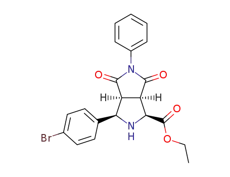 ethyl (1S,3R,3aS,6aR)-4,6-dioxo-3-(p-bromophenyl)-5-phenyl-octahydropyrrole[3,4-c]pyrrole-1-carboxylate