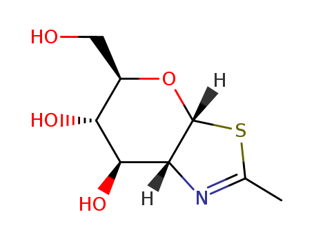 (3aR,5R,6S,7R,7aR)-6,7-dihydroxy-5-hydroxymethyl-2-methyl-5,6,7,7a-tetrahydro-3aH-pyrano[3,2-d]thiazole cas no. 179030-22-9 98%
