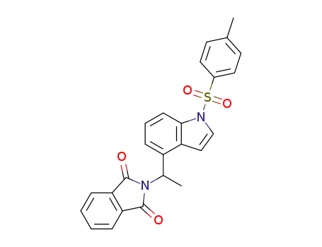2-(1-(1-tosyl-1H-indol-4-yl)ethyl)isoindoline-1,3-dione