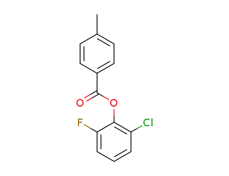 Molecular Structure of 1443037-91-9 (2-chloro-6-fluorophenyl 4-methylbenzoate)