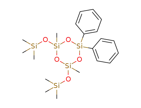 Molecular Structure of 188240-37-1 (1,1-diphenyl-3,5-bis-trimethylsiloxy-3,5-dimethylcyclotrisiloxane)